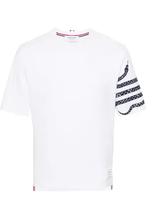 Thom Browne Snake-embroidery cotton T-shirt