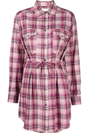 Isabel Marant Liliane check-print shirtdress