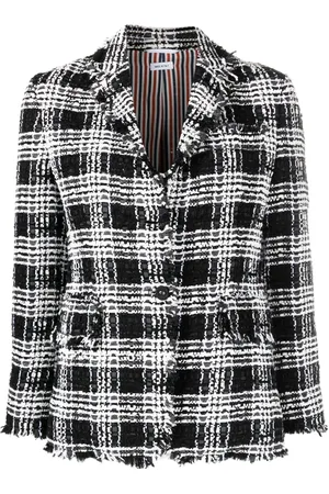 Thom Browne Check-pattern tweed jacket