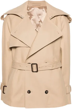 WARDROBE.NYC Belted cropped trench coat