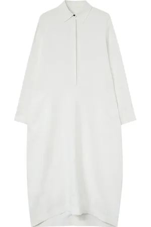Jil Sander Linen long-sleeve shirt dress