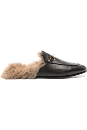 Gucci Princetown shearling mules