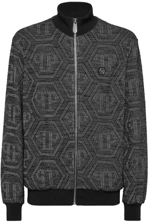 Philipp Plein Monogram-jacquard bomber jacket