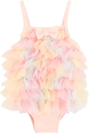 Angels Face Ruffle-detailing swimsuit