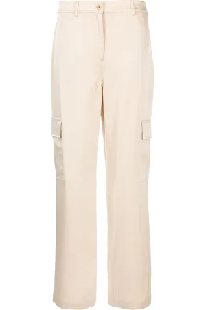 Michael Kors Straight-leg satin-finish trousers