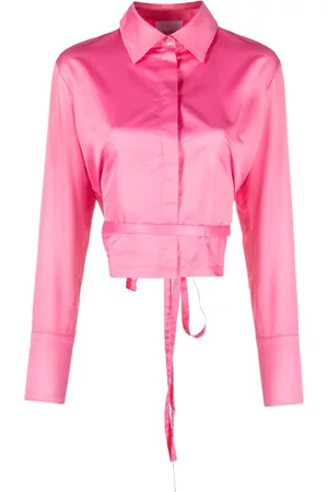 Patou Cut-out cropped shirt