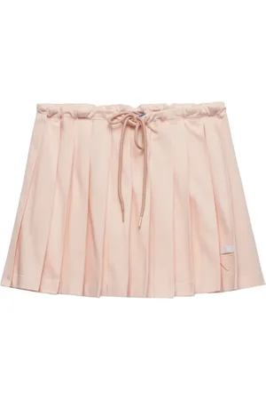 Prada Piqu?? pleated mini-skirt