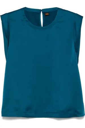 HUGO BOSS Satin-effect top