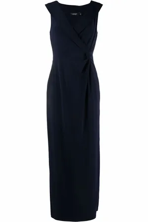 Ralph Lauren Sleeveless pinched-waist maxi dress