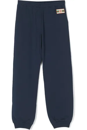 Gucci Logo-patch cotton track pants