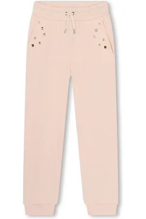 Chloé Eyelet-detail track pants