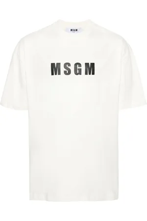Msgm Logo-print cotton T-shirt