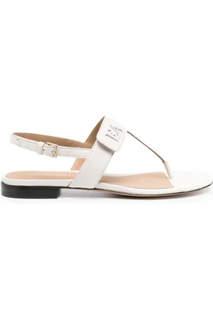 Emporio Armani Logo-plaque leather sandals