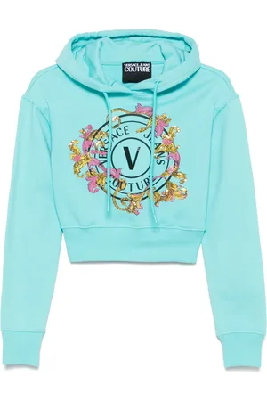 VERSACE Logo-print hoodie