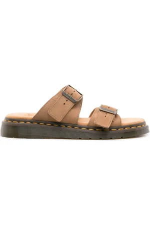 Dr. Martens Josef buckled suede slides