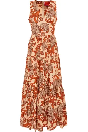 La DoubleJ Big botanical-print poplin dress