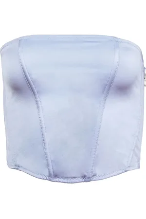 FLEUR DU MAL Silk corset top