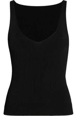 Another Tomorrow Ribbed-knit tank top