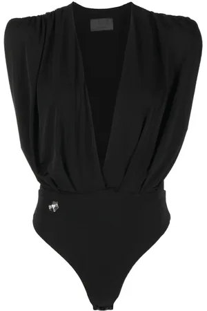 Philipp Plein Plunging v-neck bodysuit
