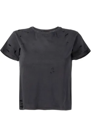 Cynthia Rowley Punch-hole detailing cotton T-shirt