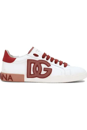 Dolce & Gabbana Portofino logo-appliqu?? leather sneakers
