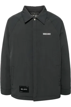 Izzue Logo-embroidered down jacket