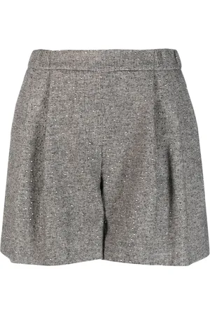 Fabiana Filippi Pleated wool-blend shorts