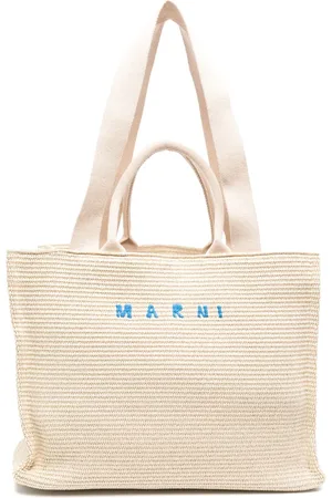 Marni Logo-embroidered tote bag