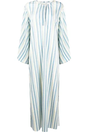 Bambah Striped pliss?? kaftan dress