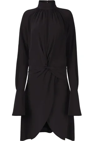 Nina Ricci High-neck silk midi dress