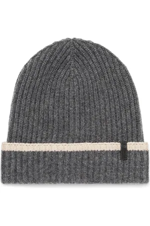 Brunello Cucinelli Contrast cashmere beanie