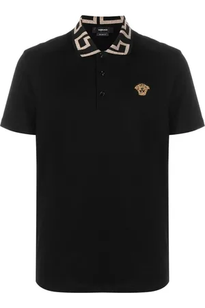 VERSACE Greca short-sleeved polo shirt