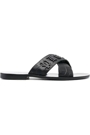 Philipp Plein Logo-lettering open toe sandals