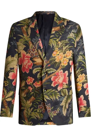 Etro Floral-print single-breasted blazer