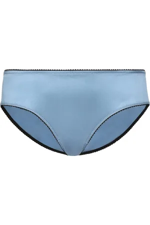 Dolce & Gabbana Scallop-edge satin briefs