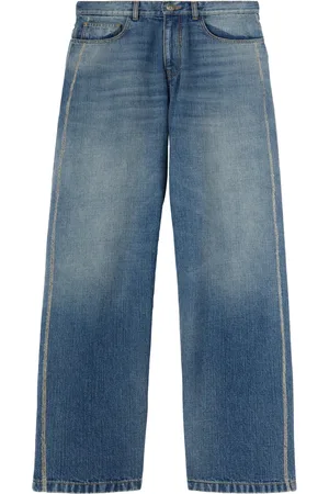 Palm Angels Curved logo loose-fit jeans