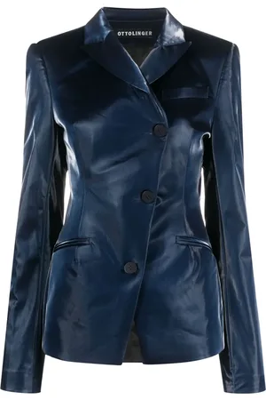 OTTOLINGER Lacquer-coated harness blazer