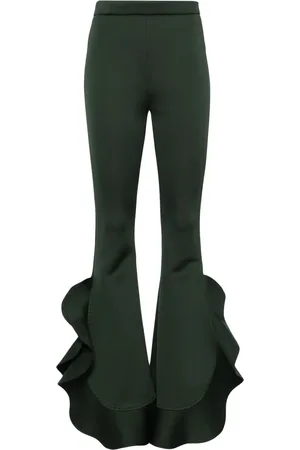 Cynthia Rowley Astro ruffled flared trousers
