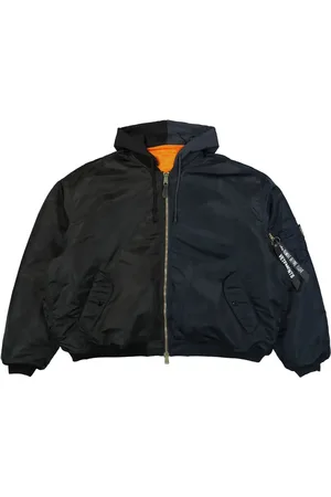 Vetements Two-tone zip-up hoodie
