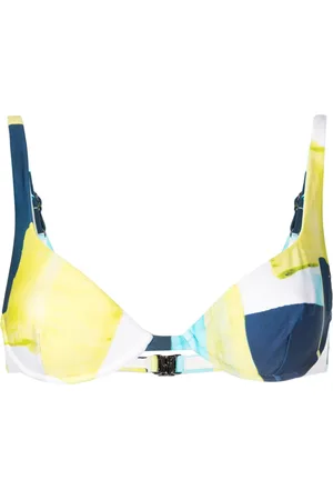 Lenny Niemeyer Abstract-pattern print clasp-fastening bikini top