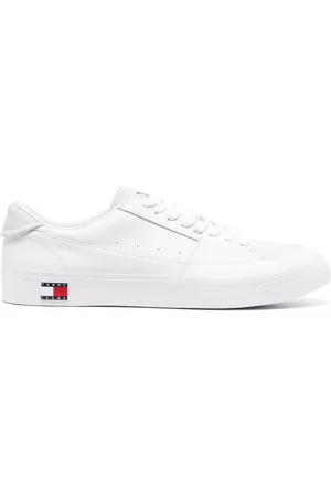 Tommy Hilfiger Logo-detail low-top leather sneakers