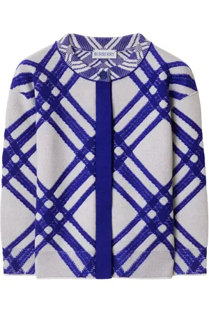 Burberry Checkered wool-blend cardigan