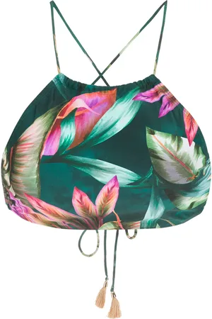 Lygia & Nanny Ilana leaf-print bikini