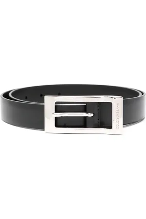 Dolce & Gabbana Brushed-leather belt