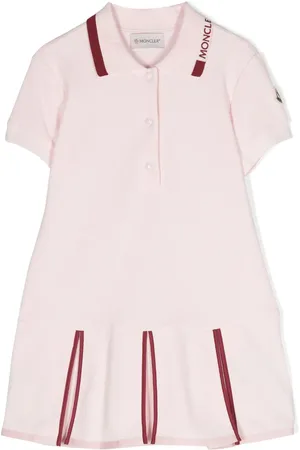 Moncler Logo-embroidered polo shirt dress