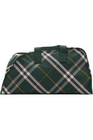 Burberry Large Shield check-pattern duffle bag