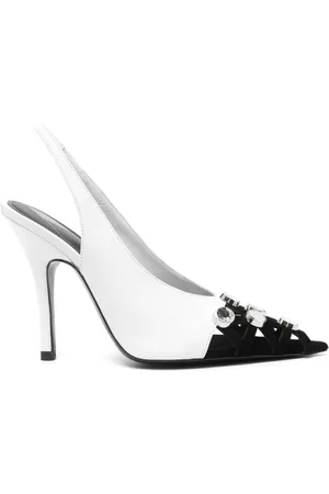 The Attico 105mm Fiona slingback pumps