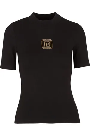 Balmain Retro logo-embroidered T-shirt