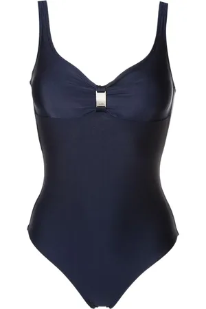 Lygia & Nanny Roberta logo-plaque swimsuit