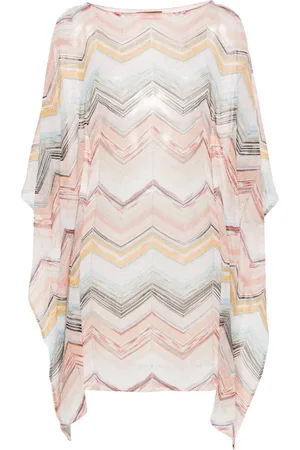 Missoni Zigzag-woven lurex-detailed kaftan